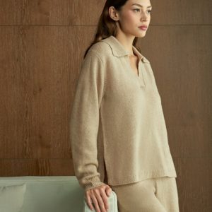 Wren knit lounge pant oatmeal